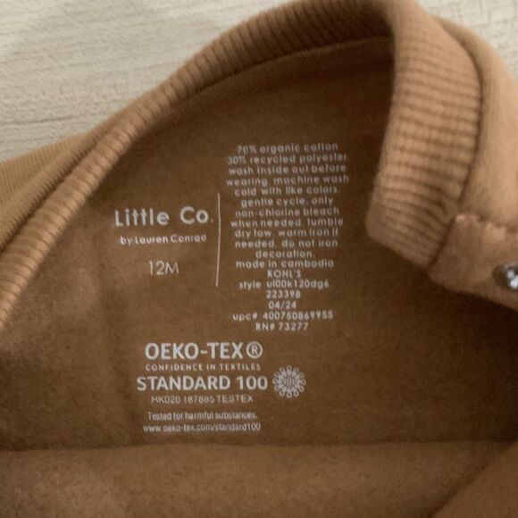 NWT!! Pumpkin Lightweight Sweatshirt Orange/Brown 12Month Old - Picture 5 of 6